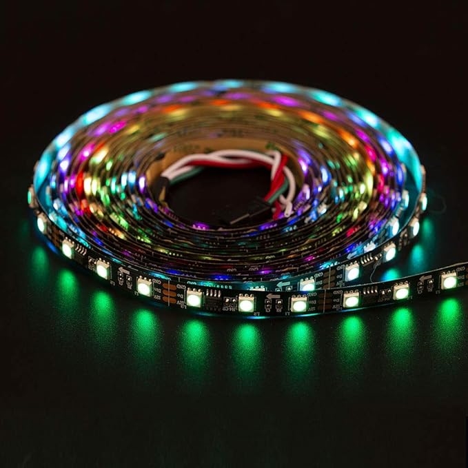 Details about   5V 16.4-ft SK6822 Dream Color Chasing RGB Magic Pixel LED Strip with 300xSMD5050 
